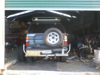 Rear shot with body lift, got to sort bumper and raise my rear rack