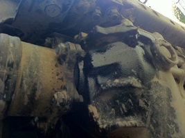 between front diff and cv joint
