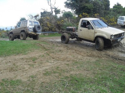 pulling lil Nissan back to have another go