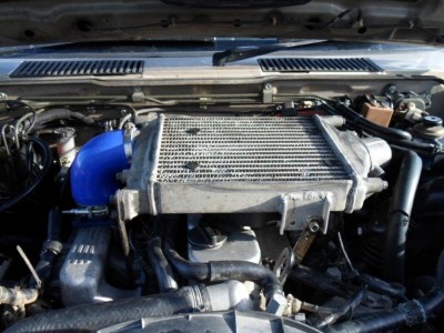 intercooler with fan setup