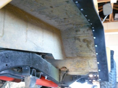 fixed with plenty of screws and washers