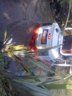 stuck in a stream lol