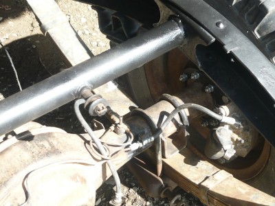 Rotated top shock mount because of  spring reversal....