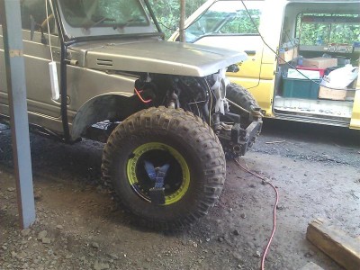 Engine in but its to tall so bonnet won't shut