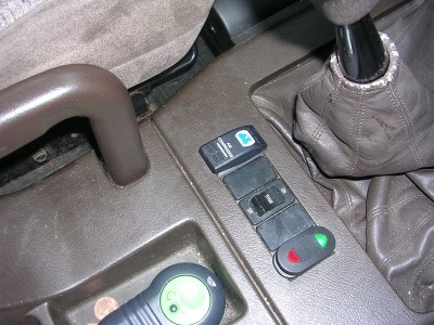 Compressor switch in console