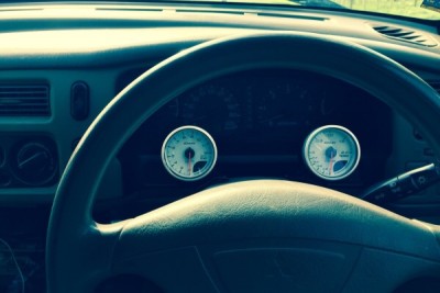 Had to settle with gauges here as on dash was to obvious. They sit well here and are not in the way of any dash lights. Now to install egt prob and connect I boost lines