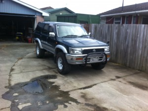 removed side steps rear bumper and painted nudge bar