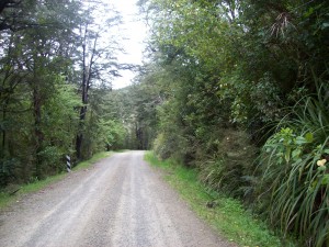 Driving  up Okuku Pass Rd.