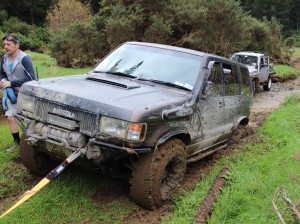 Matt stuck where Greg drove