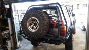 Rear frame painted up